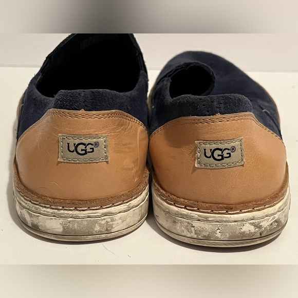 UGG Adley Blue Suede Slip On Women Slip On Sneaker - Picture 4 of 16
